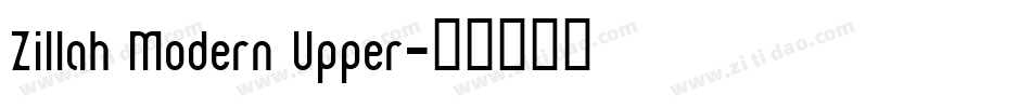 Zillah Modern Upper字体转换